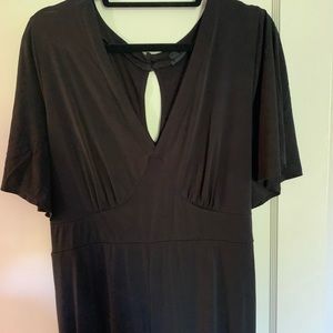 Torrid Black Wide Leg Studio Knit Jumpsuit size 3